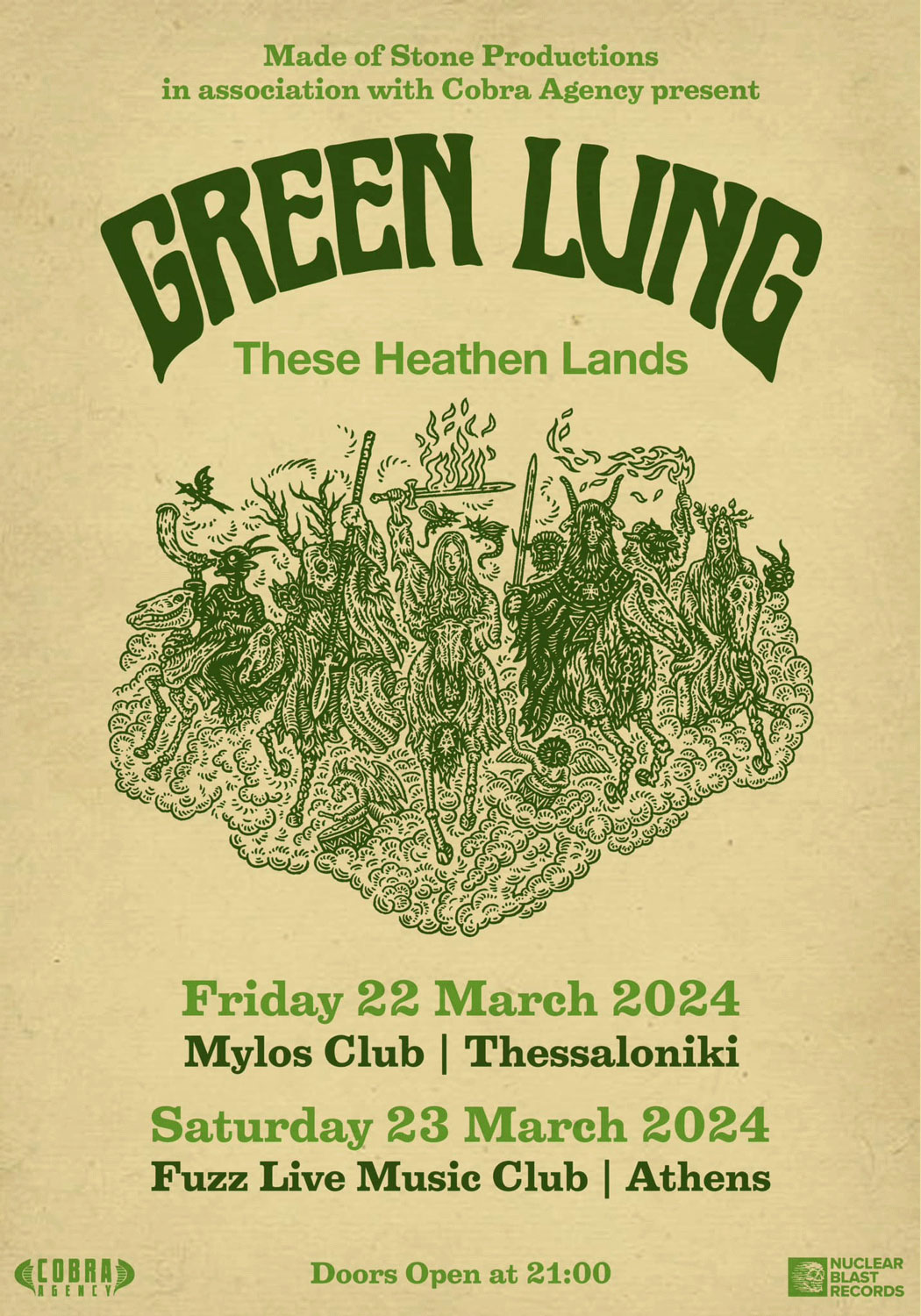 Οι Green Lung έρχονται στην Ελλάδα